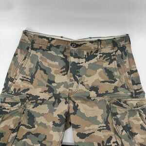 Levis Cargo Shorts Mens 38 Green Camo Multi Pocket Zip Fly PC9 12463-0001